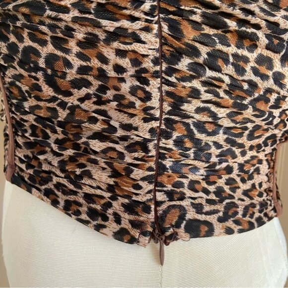 Princess Polly Zaylee Leopard Print Corset Top Women’s Size 4 - Picture 7 of 9